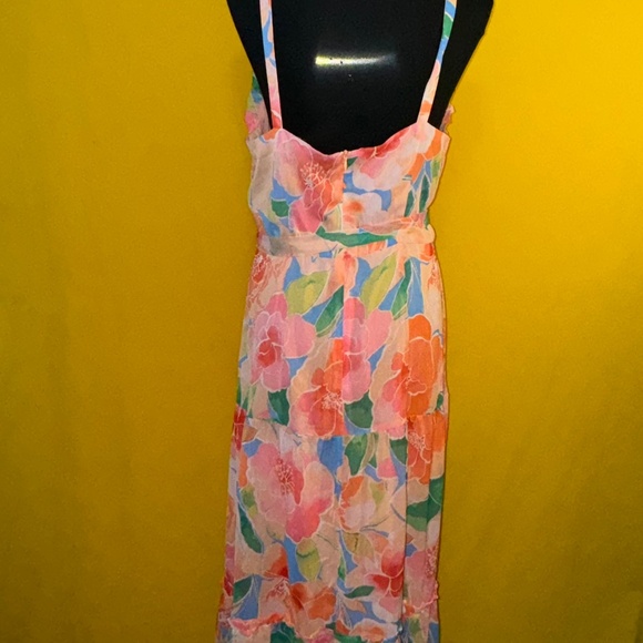 Maggie London Tiered Apron Dress - Picture 5 of 9